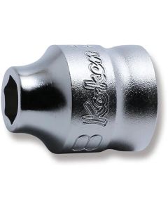 KKN4400MZ-8 image(0) - Ko-ken USA 4400MZ-8 1/2 Square Drive Socket 8 mm 6 Point Length 26 mm Z-series
