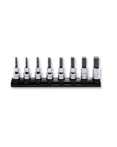 KKNRS3010MZ-8-L50 image(0) - Ko-ken USA RS3010MZ/8-L50 3/8 Sq. Dr. Bit Socket set  3-12mm Hex 200mm Z-series 8 pieces
