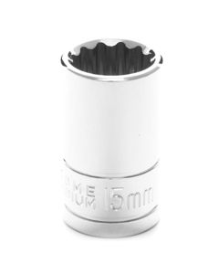 WLMW32815 image(0) - Wilmar Corp. / Performance Tool 1/2" Drive 15mm 12pt Socket