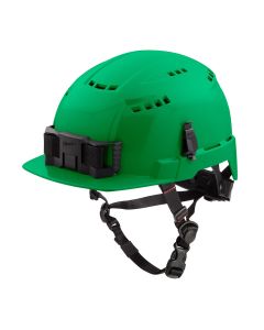 MLW48-73-1326 image(1) - Milwaukee Tool BOLT Green Front Brim Vented Safety Helmet (USA) - Type 2, Class C