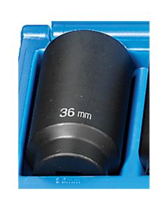 GRE2136MD image(0) - Grey Pneumatic 1/2" Drive x 36mm Deep - 12 Point Socket