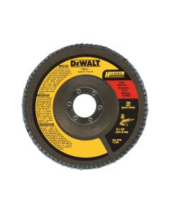 DWTDW8317 image(0) - DEWALT 5-Inch By 7/8-Inch 60 Grit Zirconia Angle Grinder Flap Disc