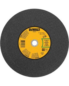 DWTDWA8035 image(0) - DEWALT 14 In x 1/8 in Aluminum Oxide Abrasive Chop / Cut-Off Blade with 20 mm Arbor For Concrete & Masonry Cutting (1 Pack)