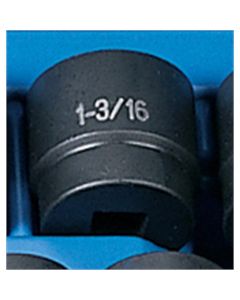 GRE2038R image(0) - Grey Pneumatic 1/2" Drive x 1-3/16" Standard Socket
