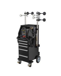 HSA9862 image(0) - H&S AutoShot UNI-9862 Dual-Pro Aluminum & Steel Dent Repair Station Complete with Bridge Pullers