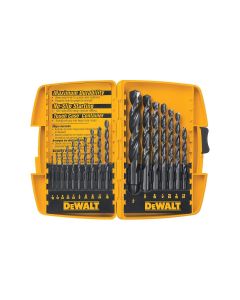 DWTDW1167 image(0) - DEWALT 17-Piece Black-Oxide Split-Point Twist Drill Bit Assortment