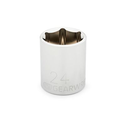 KDT80636D image(0) - GEARWRENCH 1/2 Inch Drive 6 Point Standard Metric Socket 24mm