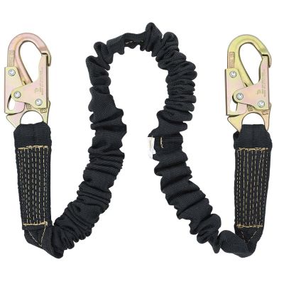 SRWV8109506 image(0) - PeakWorks Welder's Shock Absorbing Lanyard - Kevlar W/ POY Core - Single Leg - Weight Capacity 130 to 310 Lbs - 6'