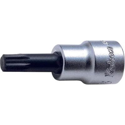KKN3020-50-M8 image(0) - Ko-ken USA 3020.50-M8 3/8 Square Drive Bit Socket XZN M8 Triple Square Length 50 mm