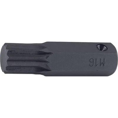 KKN107-16-M16 image(0) - Ko-ken USA 107.16-M16 16 mm Hex Drive Bit XZN M16 Triple Square Length 60 mm