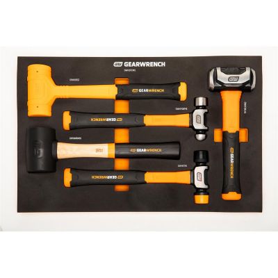 KDTGWH5PCMS image(0) - GEARWRENCH 5 Piece Mixed Hammer Set in Foam Storage Tray