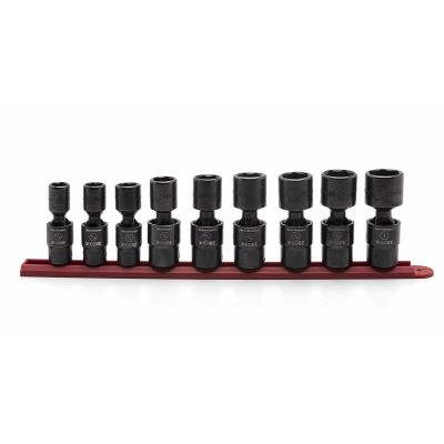 KDT84978 image(0) - GEARWRENCH 9 Piece 1/2 Inch Drive 6 Point Standard X-Core Pinless Universal Impact SAE Socket Set