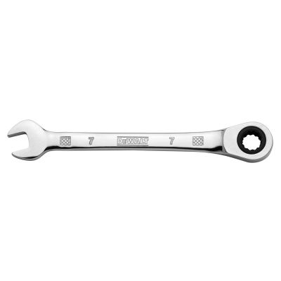 DWTDWMT75648B image(0) - DEWALT Ratcheting Combination Wrench 7 Mm