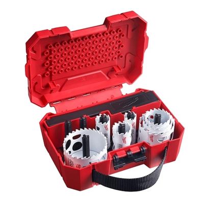 MLW49-22-3091 image(0) - Milwaukee Tool 12 PC HOLE DOZER with Carbide Teeth Plumber Feets Hole Saw Kit