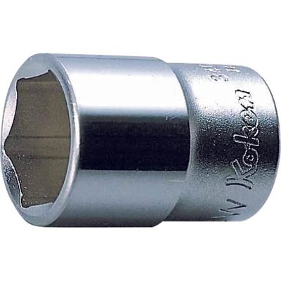 KKN3400W-1-4 image(0) - Ko-ken USA 3400W-1/4 3/8 Square Drive Socket Whitworth 1/4 6 Point Length 26 mm