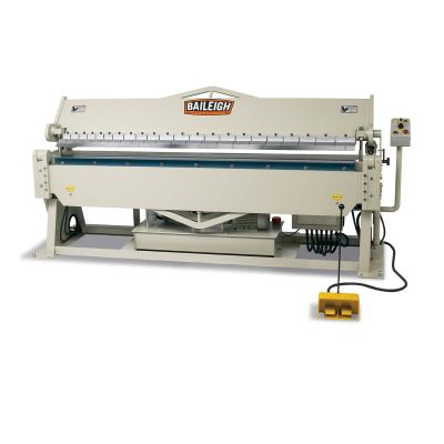 BLI1021004 image(0) - Baileigh BB-9612H - 220 Volt 3 Phase Heavy Duty Hydraulic Box and Pan Brake, 8' Length, 12 Gauge Mild Steel Capacity