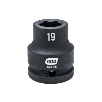 KDT84838 image(0) - GEARWRENCH 3/4 Inch Drive 6 Point Standard Impact Metric Socket 27mm