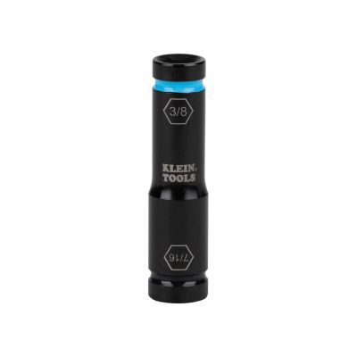 KLE66075 image(0) - Klein Tools Flip Impact Socket, 11/16 and 5/8-Inch