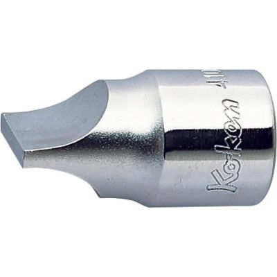 KKN4101-3 image(0) - Ko-ken USA 4101-3 1/2 Square Drive Bit Socket Slotted 3.7 x 30 mm Length 40 mm
