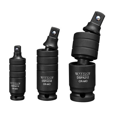 VIMDSPA200 image(0) - VIM Tools 3 Piece Impact Dual Swivel Pinless Adapter Set