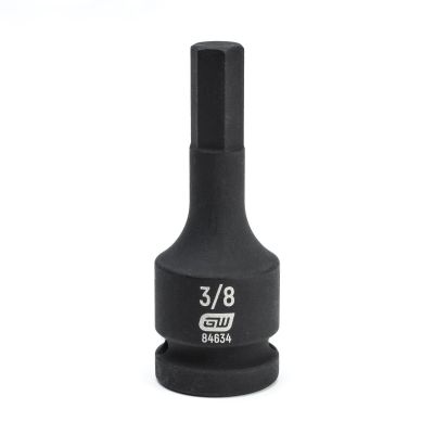 KDT84634 image(0) - GEARWRENCH 1/2 Inch Drive Hex Bit Impact SAE Socket 3/8 Inch