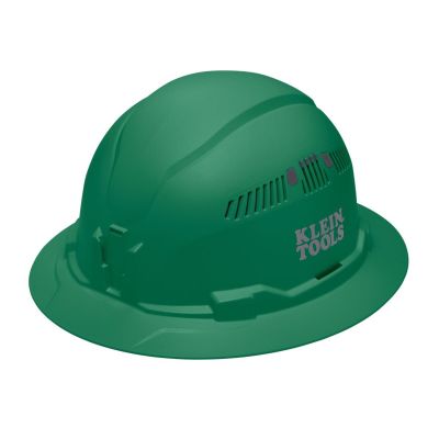 KLE60941 image(0) - Klein Tools Hard Hat, Vented, Full Brim Style, Green