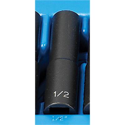 GRE2116D image(0) - Grey Pneumatic 1/2" Drive x 1/2" Deep - 12 Point Socket