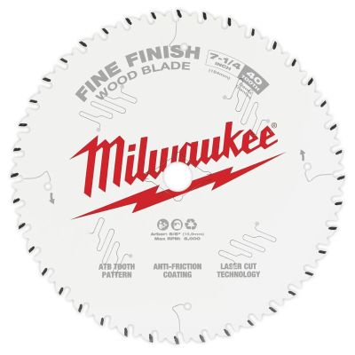 MLW48-41-0622 image(0) - Milwaukee Tool 6-1/2 Inch 40T Fine Finish Circular Saw Blade Bulk 10
