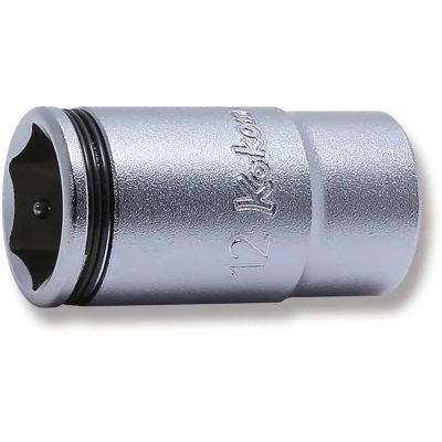 KKN2350X-12 image(0) - Ko-ken USA 1/4 Sq. Dr. Semi-Deep NUT GRIP&reg; Socket 12mm