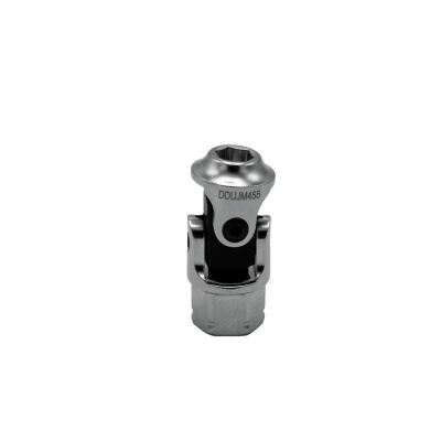 VIMDDSUJM455 image(0) - VIM Tools 5.5 mm 6 Point Dual Drive Stubby UJ Metric Socket - 1/4 Inch X 11 mm Drive