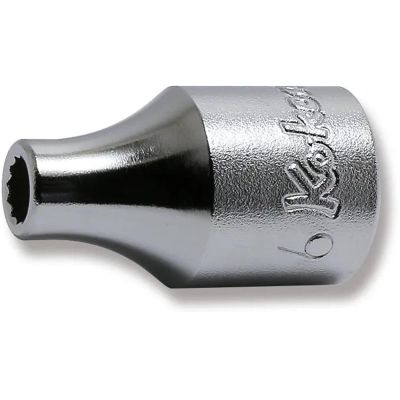 KKN4405M-6 image(0) - Ko-ken USA 4405M-6 1/2 Square Drive Socket 6 mm 12 Point Length 36 mm