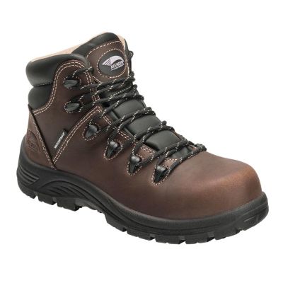 FSIA7126-11M image(0) - Avenger Work Boots Framer - Women's High Top Work Boots - Composite Toe - IC|EH|SR|PR - Brown/Black - Size: 11 - D - (Regular)