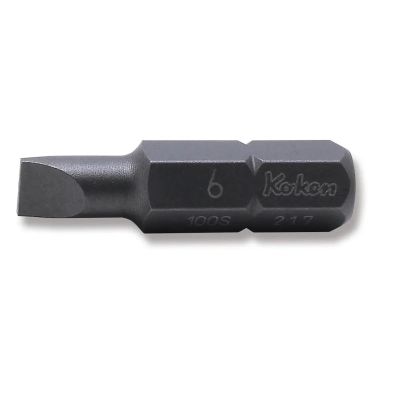 KKN100S-32-6 image(0) - Ko-ken USA 100S.32-6 5/16 Hex Drive Bit Slotted 1.0 x 6 Length 32 mm