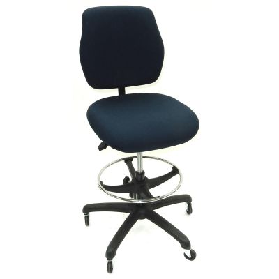 LDS1010554 image(0) - ShopSol Workbench Chair, Upholstered-Blue, Simple Control