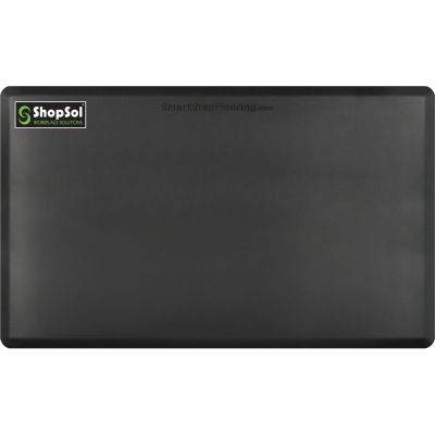 LDS1010655 image(0) - ShopSol Anti-Fatigue Mat Supreme 5' x 3' Black 53SSBLK