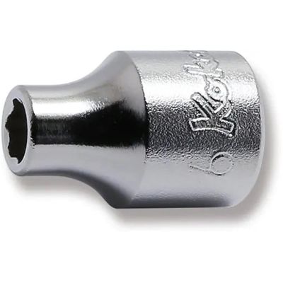 KKN3410M-6 image(0) - Ko-ken USA 3410M-6 3/8 Square Drive Socket 6 mm Surface Length 26 mm