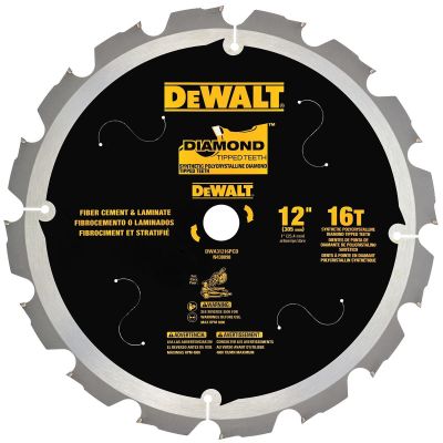 DWTDWA31216PCD image(0) - DEWALT 16T Pcd Tipped Laminate Cutting Blade, 12"