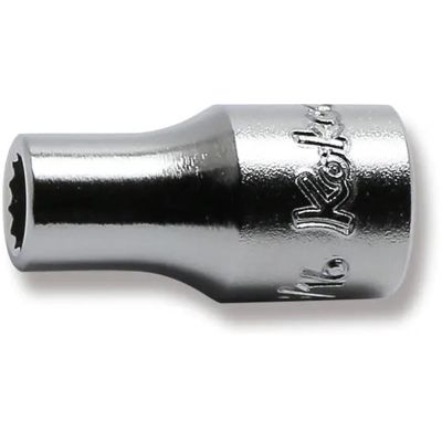 KKN2405A-3-16 image(0) - Ko-ken USA 2405A-3/16 1/4 Square Drive Socket 3/16 12 Point Length 22 mm