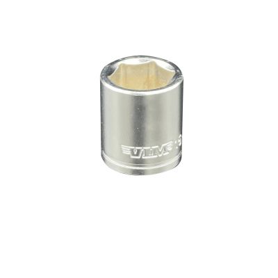 VIMSMS6875 image(0) - VIM Tools 7/8 Inch SAE 6 Point 3/8 Inch Drive Socket - Satin Finish