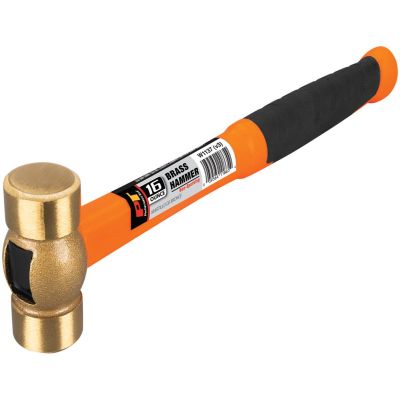 WLMW1137 image(0) - Wilmar Corp. / Performance Tool 16 oz. Solid Brass Hammer