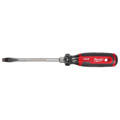 MLWMT207H image(0) - Milwaukee Tool 5/16" Slotted 6" Cushion Grip Screwdriver (USA)