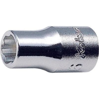 KKN2410M-10 image(0) - Ko-ken USA 2410M-10 1/4 Square Drive Socket 10 mm Surface Length 22 mm