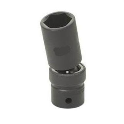 GRE2022UMD image(0) - Grey Pneumatic 1/2" Drive x 22mm Deep Universal Socket 6 Point - Black