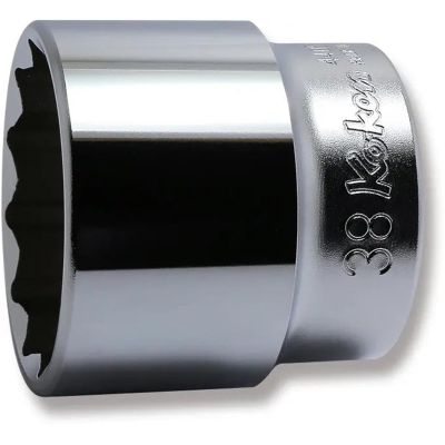 KKN4405M-38 image(0) - Ko-ken USA 4405M-38 1/2 Square Drive Socket 38 mm 12 Point Length 47 mm