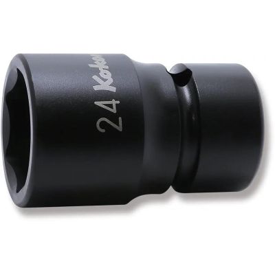 KKNNV14400-24 image(0) - Ko-ken USA NV14400-24 1/2 Square Drive Socket 24 mm 6 Point 54 mm Sleeve Drive