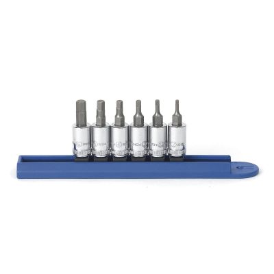 KDT80321 image(0) - GEARWRENCH 6 Piece 1/4 Inch Drive Hex Bit Metric Socket Set