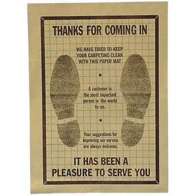 DOWPFM-500 image(0) - John Dow Industries PAPER FLOOR MATS BOX OF 500