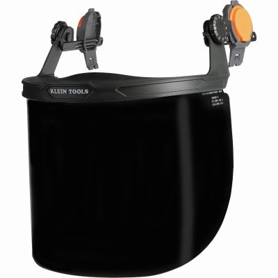 KLE60529 image(0) - Klein Tools Face Shield, Full Brim Hard Hat, Gray Tint