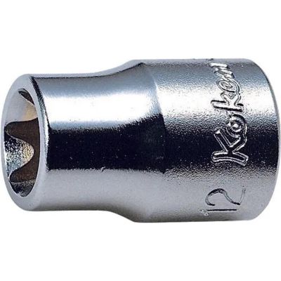 KKN3425-E8 image(0) - Ko-ken USA 3425-E8 3/8 Square Drive TORX E8 Socket - Length 26 mm