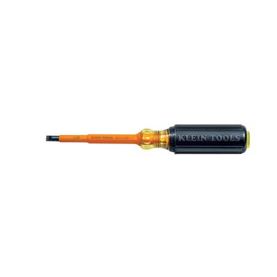 KLE602-4-INS image(0) - Klein Tools Insulated Screwdriver cushion-grip HD Round-Shank Keystone